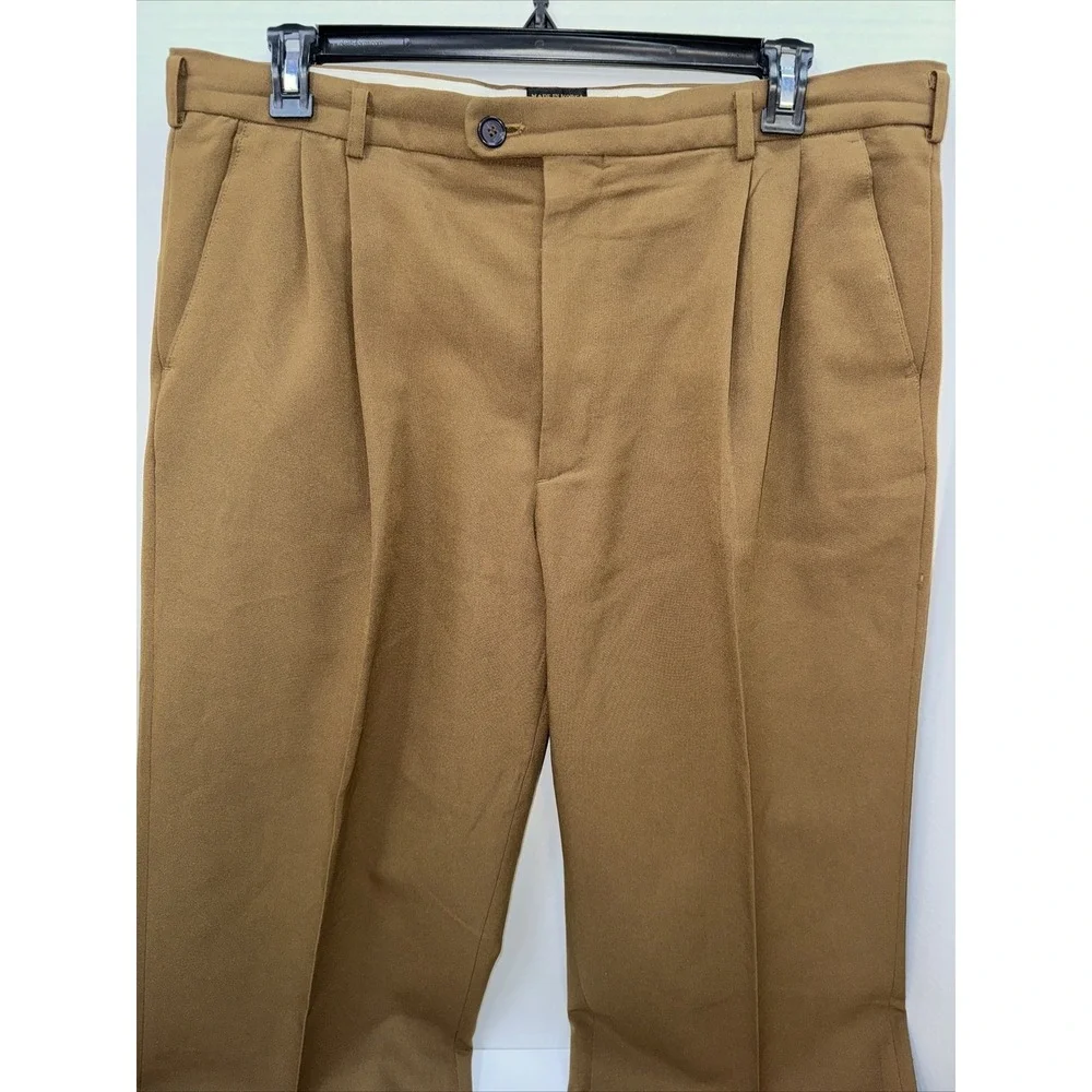 Pontelli Uomo Pants Men's Size 39x40 Dark Khaki Dress Pants
